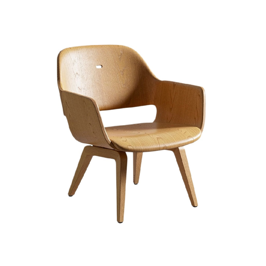 "Modern Wooden Armchair with Sleek Design"