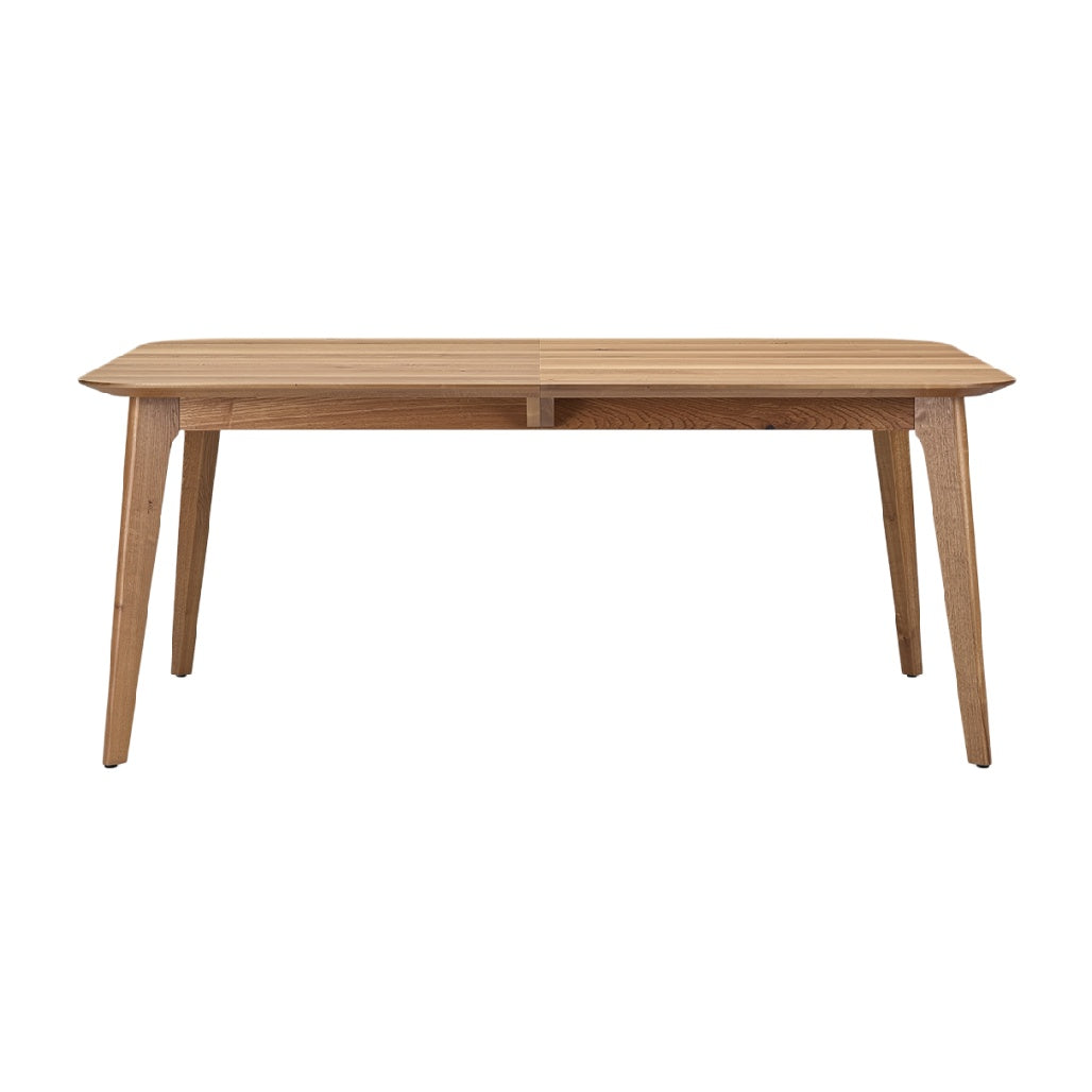"Modern Wooden Dining Table with Extendable Design"