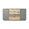 Sleek Modern Sideboard with Multi-Tone Wood Drawers